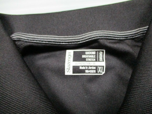 Salzenger Polo Shirt Mens Size XL Black Short Sleeve Pullover Polyester - Picture 6 of 9